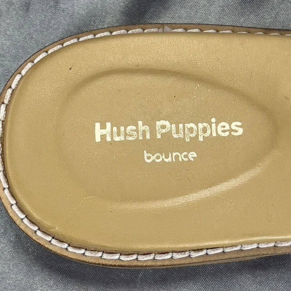Hush Puppies Lexi Slide Women’s 8 Cheetah Print‎ Calf Hair Sandals Summer Shoes